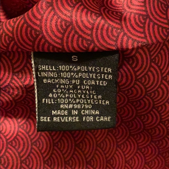 Soft Bright Red Pea Coat - Picture 4 of 4